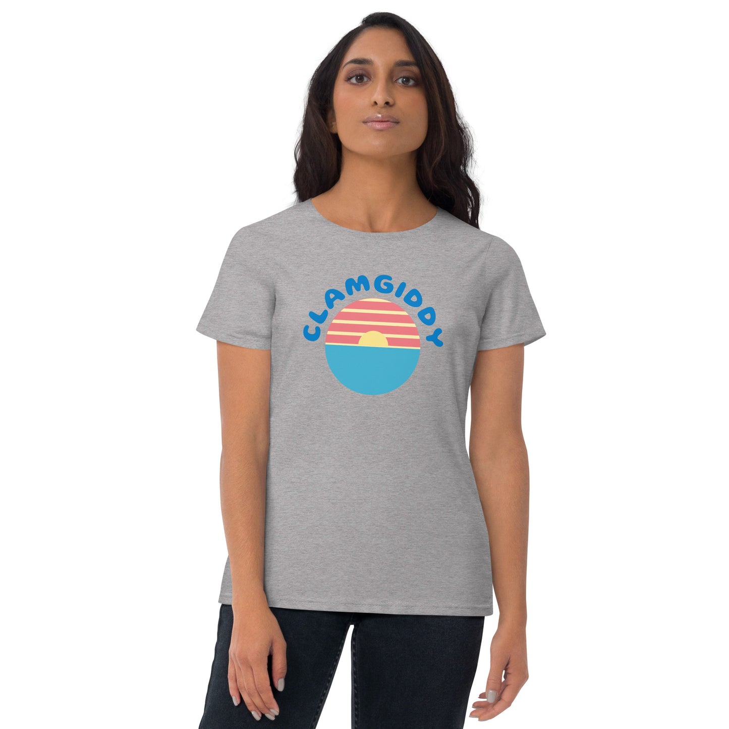 CLAMGIDDY SUNSET Women's short sleeve t-shirt