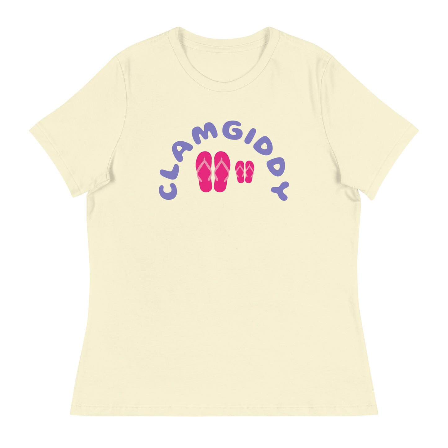 CLAMGIDDY MOM AND DAUGHTER BEACH DAY Women's Relaxed T-Shirt